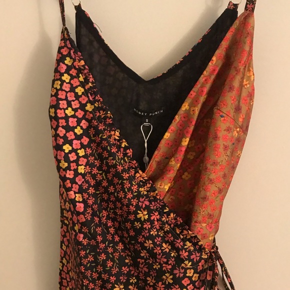 Honey Punch Double Floral Wrap Dress - Picture 3 of 8